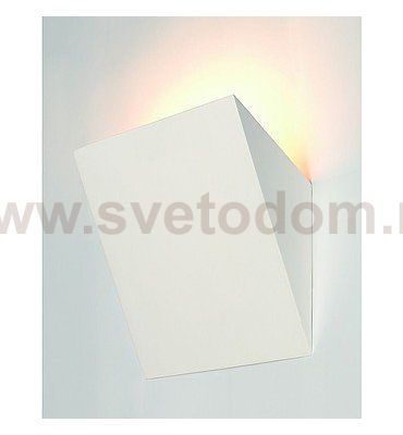 SLV 148017 PLASTRA Wandleuchte, GL 105 TORCH, weisser Gips, E14, max. 11W