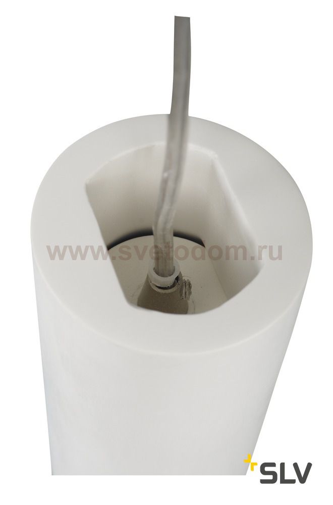 SLV 148042 PLASTRA Tube, Pendelleuchte, Gips, rund, GU10