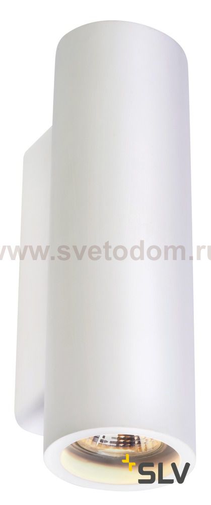 SLV 148060 PLASTRA Wandleuchte, Gips, rund, 2xGU10