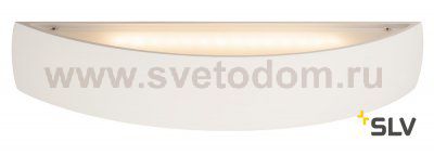 148062 SLV PLASTRA BOW LED светильник настенный с LED 2x 9Вт (19Вт), 3000К, 1050лм, белый гипс