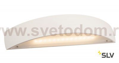 148062 SLV PLASTRA BOW LED светильник настенный с LED 2x 9Вт (19Вт), 3000К, 1050лм, белый гипс