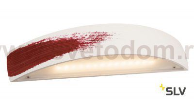 148062 SLV PLASTRA BOW LED светильник настенный с LED 2x 9Вт (19Вт), 3000К, 1050лм, белый гипс