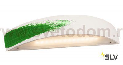 148062 SLV PLASTRA BOW LED светильник настенный с LED 2x 9Вт (19Вт), 3000К, 1050лм, белый гипс