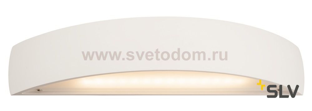 148062 SLV PLASTRA BOW LED светильник настенный с LED 2x 9Вт (19Вт), 3000К, 1050лм, белый гипс