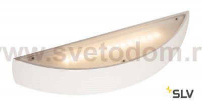 148062 SLV PLASTRA BOW LED светильник настенный с LED 2x 9Вт (19Вт), 3000К, 1050лм, белый гипс