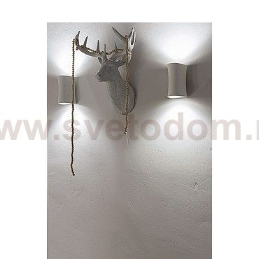 148063 SLV PLASTRA CURVE LED светильник настенный с LED 2x 2.2Вт (6.6Вт), 3000К, 200лм, белый гипс