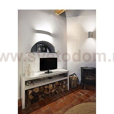 148063 SLV PLASTRA CURVE LED светильник настенный с LED 2x 2.2Вт (6.6Вт), 3000К, 200лм, белый гипс