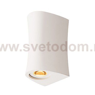 148063 SLV PLASTRA CURVE LED светильник настенный с LED 2x 2.2Вт (6.6Вт), 3000К, 200лм, белый гипс