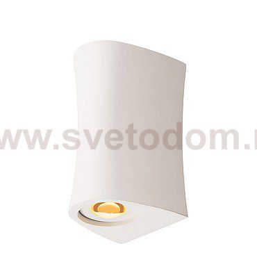 148063 SLV PLASTRA CURVE LED светильник настенный с LED 2x 2.2Вт (6.6Вт), 3000К, 200лм, белый гипс