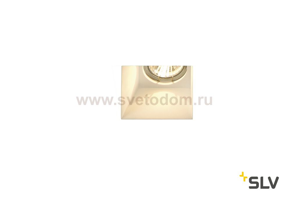SLV 148071 PLASTRA Downlight, GU10, eckig weisser Gips
