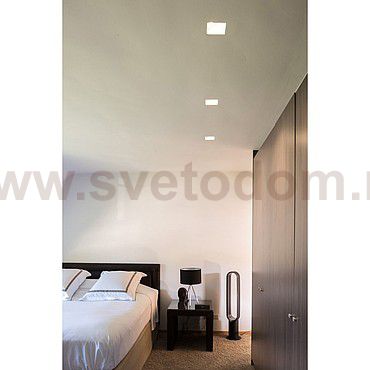 SLV 148072 PLASTRA Downlight, GU10, in- direkt, eckig, weisser Gips