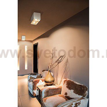 148082 SLV PLASTRA BOX 2 XL светильник потолочный для 2х ламп ES111 GU10 по 17.5Вт макс., белый гипс