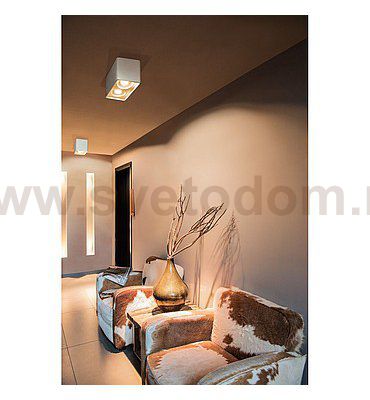148082 SLV PLASTRA BOX 2 XL светильник потолочный для 2х ламп ES111 GU10 по 17.5Вт макс., белый гипс