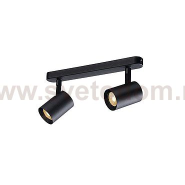 SLV 148510 DEBASTO DOUBLE светильник накладной с 2-мя COB LED по 7Вт (15.4Вт), 3000K, 690lm, черный