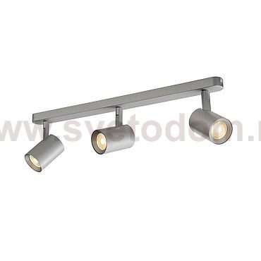 SLV 148524 DEBASTO TRIPLE светильник накладной с 3-мя COB LED по 7Вт (21.5Вт), 3000K, 1100lm, серебристый