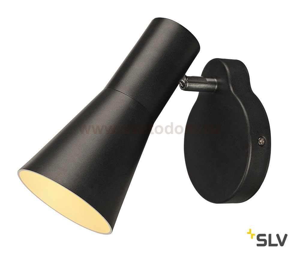 SLV 148540 TROMP, Wandleuchte, schwarz, GU10, mit Schalter