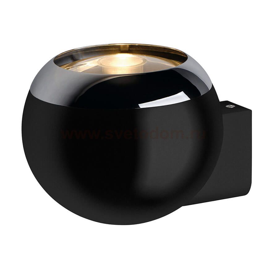 149030 SLV LIGHT EYE 150 BALL светильник настенный для лампы ES111 75Вт макс., черный / кольцо хром