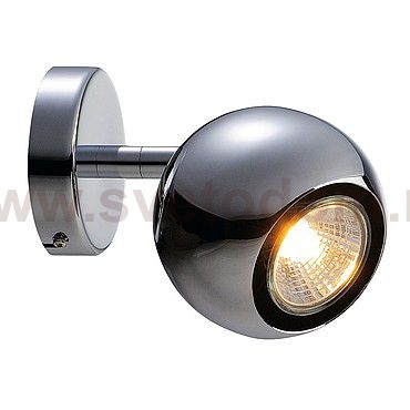 SLV 149062 LIGHT EYE 1 GU10 Wand- und Deckenleuchte, chrom, GU10, max. 50W