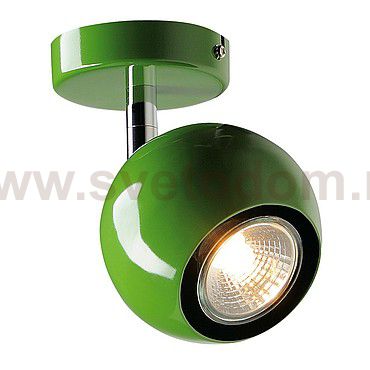 SLV 149065 LIGHT EYE 1 GU10 Wand- und Deckenleuchte, farngr?n, GU10, max. 50W