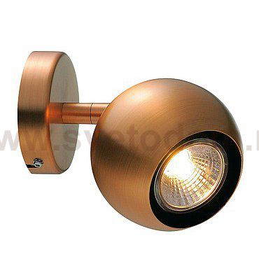SLV 149069 LIGHT EYE 1 GU10 Wand- und Deckenleuchte, kupferfarben, GU10, max. 50W