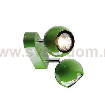 SLV 149075 LIGHT EYE 2 GU10 Wand- und Deckenleuchte, farngr?n, GU10, max. 2x50W