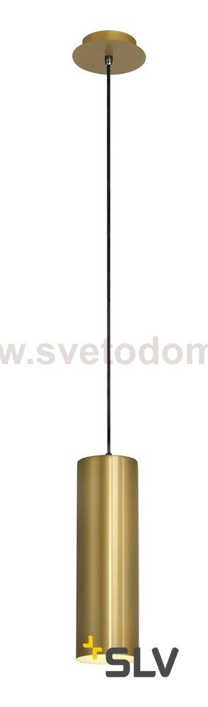 SLV 149387 ENOLA Pendelleuchte, rund, goldfarben, E27, max. 60W