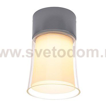 SLV 150654 DELWA GLASS Deckenleuchte, LED, mausgrau