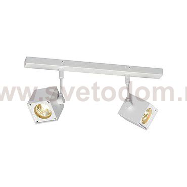 SLV 151171 ALTRA DICE 2 Deckenleuchte, eckig, weiss, 2xGU10, max. 2x50W