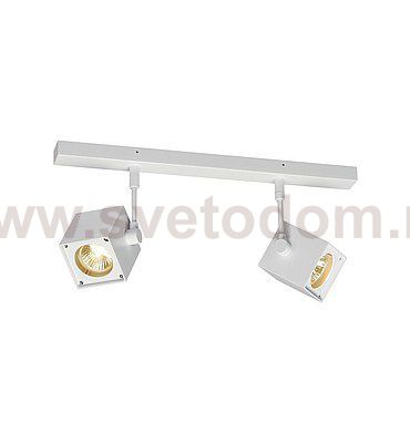 SLV 151171 ALTRA DICE 2 Deckenleuchte, eckig, weiss, 2xGU10, max. 2x50W