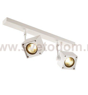 SLV 151171 ALTRA DICE 2 Deckenleuchte, eckig, weiss, 2xGU10, max. 2x50W