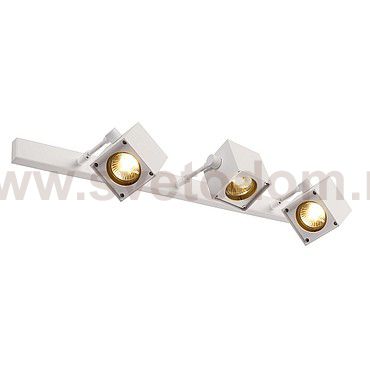 SLV 151181 ALTRA DICE 3 Deckenleuchte, eckig, weiss, 3xGU10, max. 3x50W