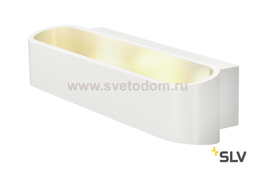 SLV 151271 ASSO LED 300 Wandleuchte, oval, weiss, 2x5W LED, 3000K