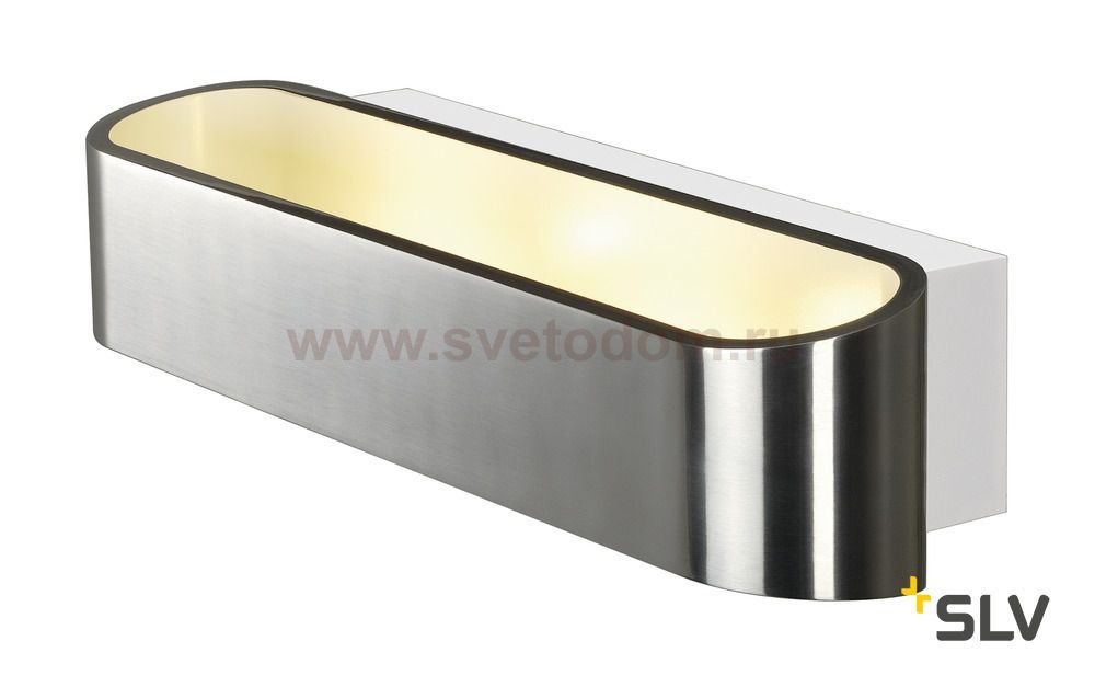 SLV 151275 ASSO LED 300 Wandleuchte, oval, alu brushed, 2x5W, 3000K