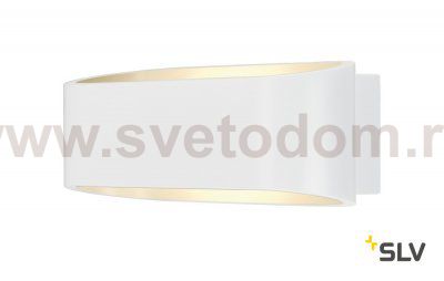 SLV 151311 ASSO LED Wandleuchte, oval, weiss, 5W LED, 3000K