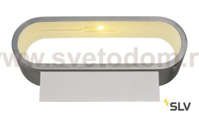 SLV 151315 ASSO LED Wandleuchte, oval, aluminium brushed, 5W LED, 3000K