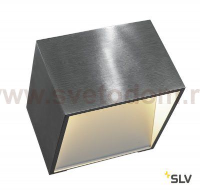 SLV 151325 LOGS IN Wandleuchte, eckig, aluminium brushed, 5W LED, 3000K