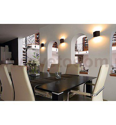 SLV 151700 CARISO LED Wandleuchte 1, schwarz/ messing, 7,5W LED, 3000K