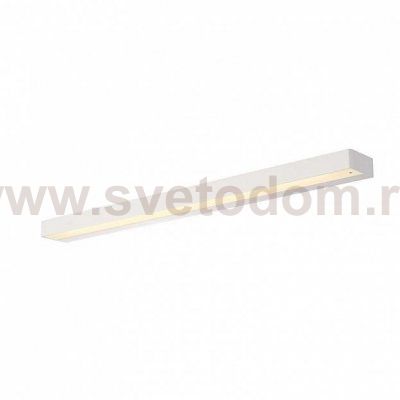 SLV 151771 SEDO 21 Wandleuchte, eckig, mattweiss, Glas satiniert, G5, ESL, 21W