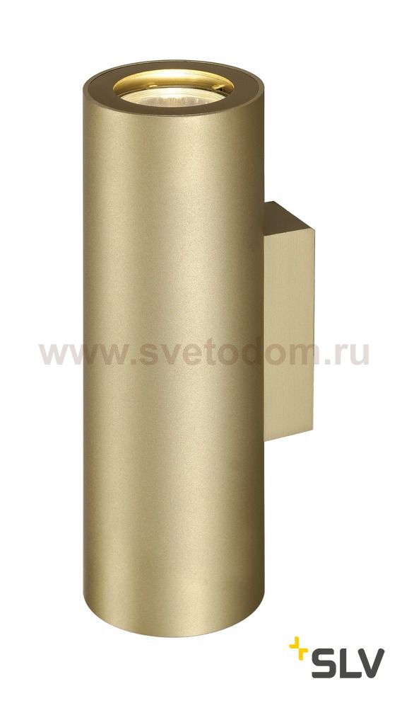 SLV 151803 ENOLA_B UP/DOWN Wandleuchte, messing, 2xGU10, max. 50W
