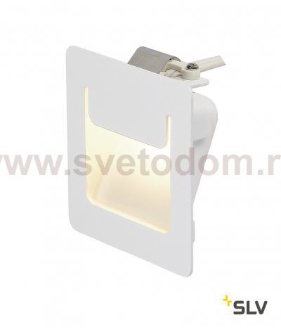 SLV 151950 DOWNUNDER PUR Einbauleuchte, eckig, weiss, 3,6W LED, warm- weiss, 80x80mm