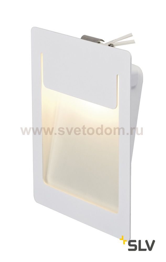 SLV 151952 DOWNUNDER PUR Einbauleuchte, eckig, weiss, 5,2W LED, warm- weiss, 120x155mm