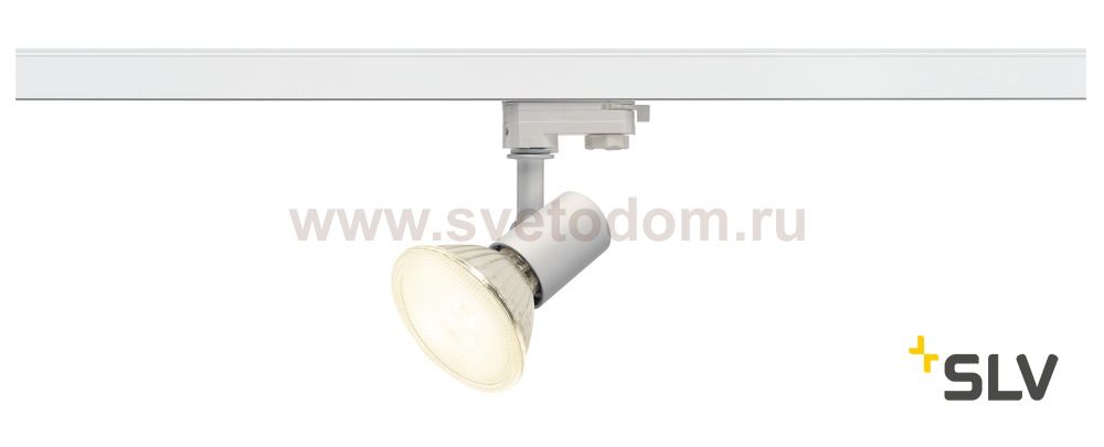 SLV 152201 E27 SPOT, weiss, max. 75W inkl. 3P.-Adapter