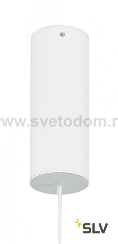 SLV 152371 UBA Pendant, Pendelleuchte, rund, weiss, 9W LED, 3000K