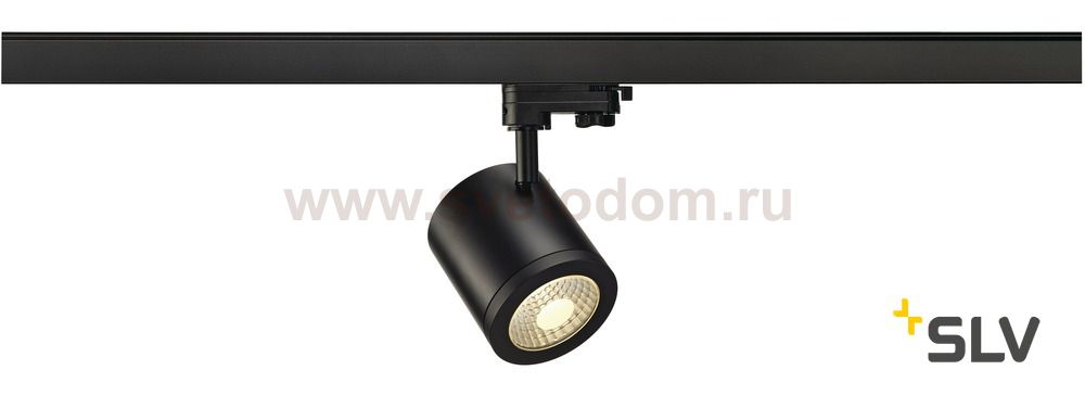 SLV 152420 ENOLA_C 9 Spot, rund, schwarz, 9W, 3000K, 35°, inkl. 3P.-Adapter