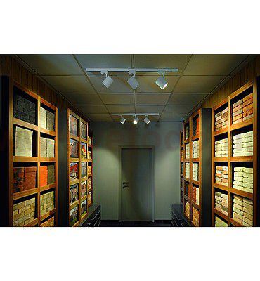 SLV 152424 ENOLA_C 9 Spot, rund, silbergrau, 9W, 3000K, 35°, inkl. 3P.-Adapter