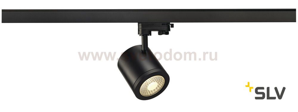 SLV 152430 ENOLA_C 9 Spot, rund, schwarz, 9W, 3000K, 55°, inkl. 3P.-Adapter