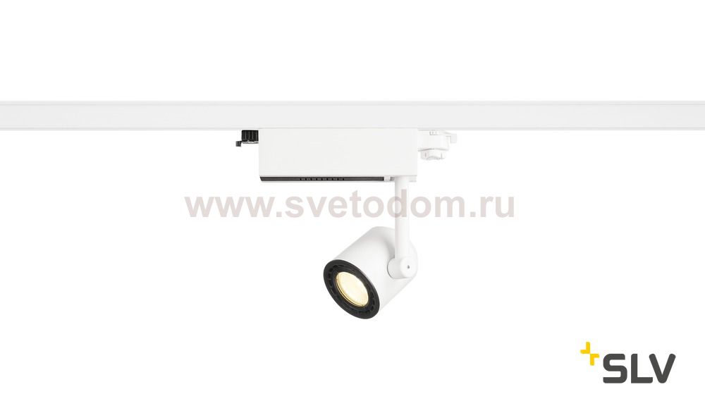SLV 152661 SUPROS 78 Track LED, rund, weiss, 3000K, 60° Linse, inkl. 3P.-Adapter