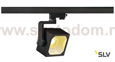 SLV 152760 EURO CUBE Spot, schwarz, 90°, 3000K, CRI90, inkl. 3P.-Adapter