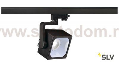 SLV 152790 EURO CUBE Spot, schwarz, 90°, 4000K, CRI90, inkl. 3P.-Adapter