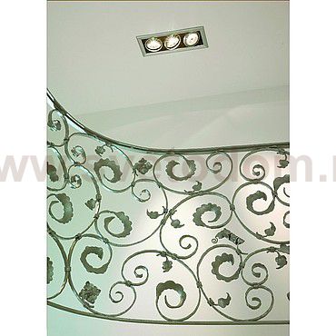 SLV 154642 AIXLIGHT FLAT TRIPLE ES111 Deckeneinbauleuchte, chrom / mattschwarz, 3xGU10, max. 75W